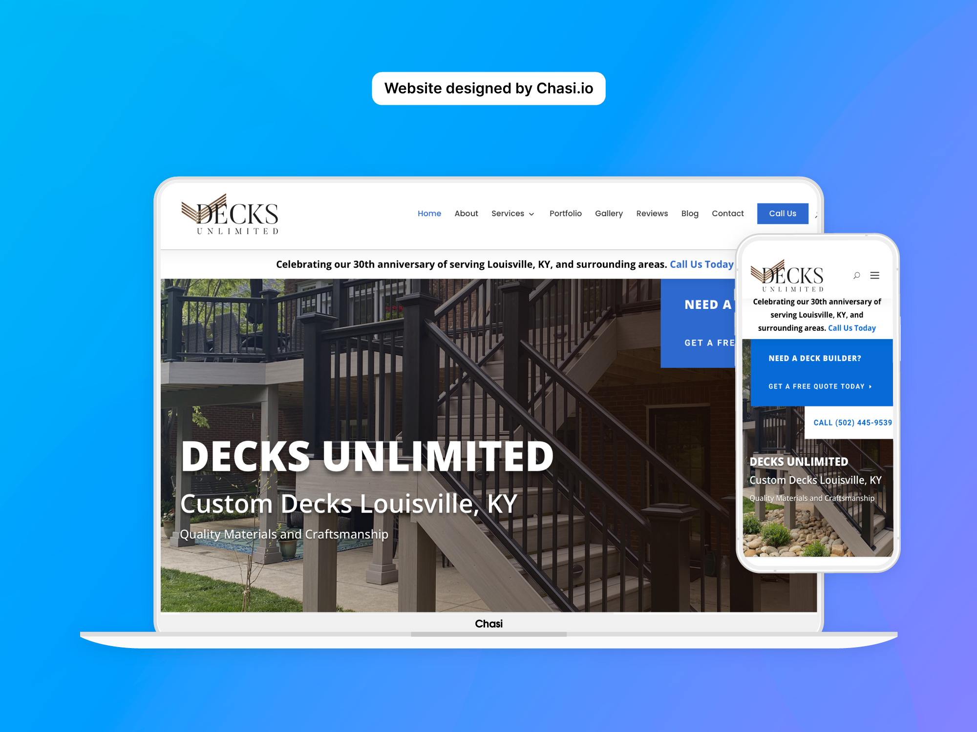 Decks Unlimited – 30 Year Old Business Grows on Chasi
